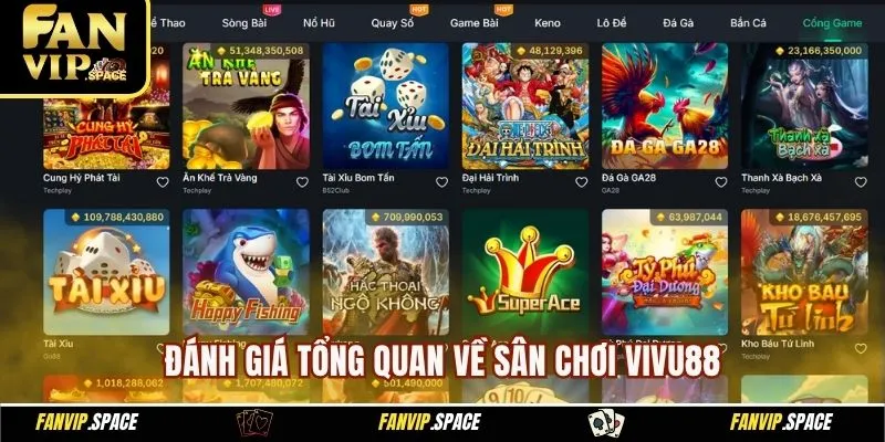 Đánh giá tổng quan về sân chơi Vivu88